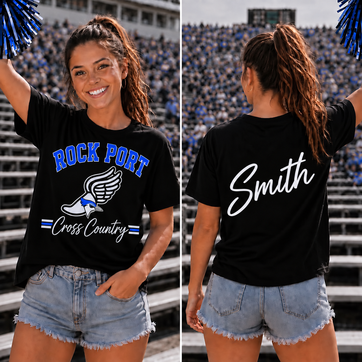Rock Port Blue Jays Adult Custom Gameday Tee