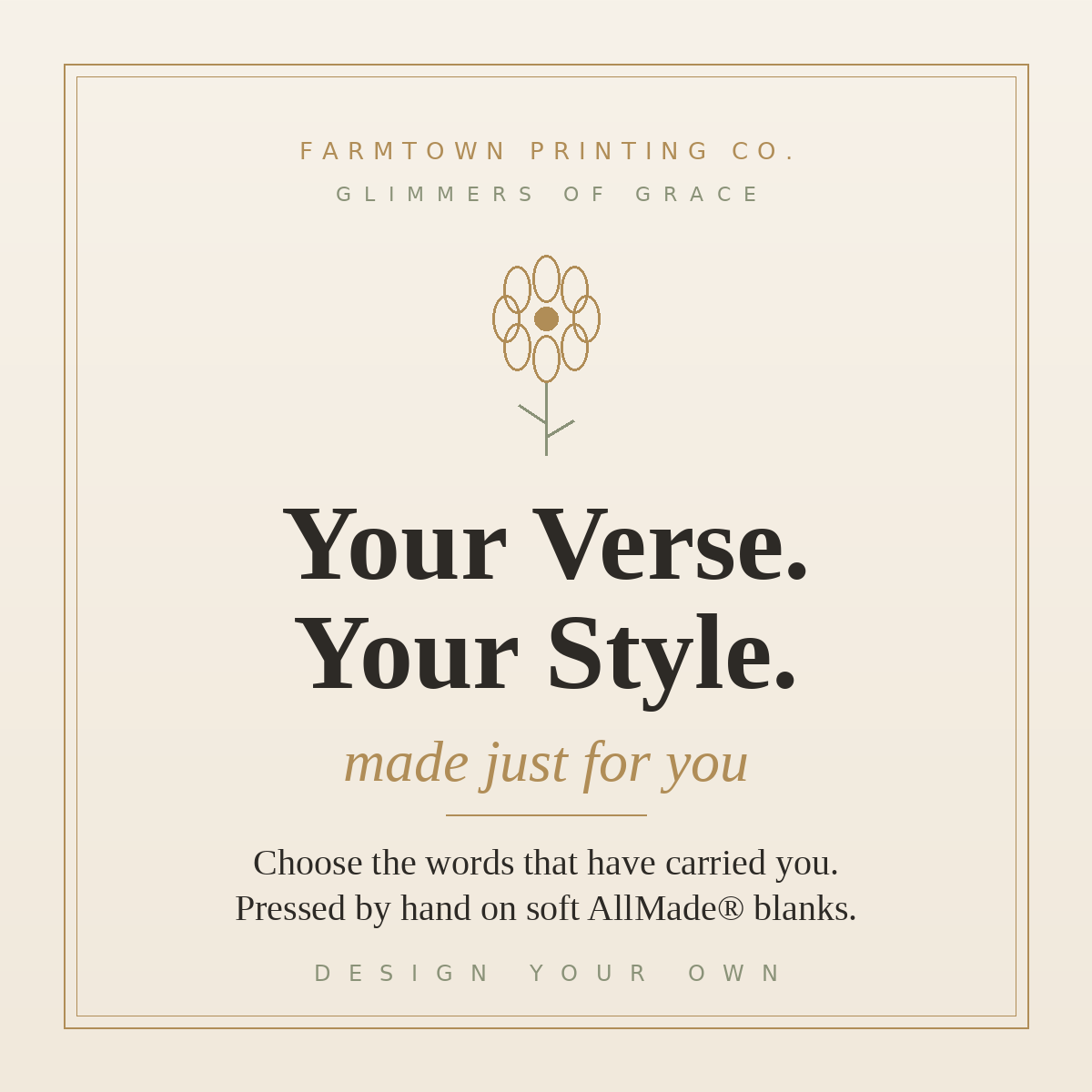 Your Verse, Your Style — Custom Made-to-Order