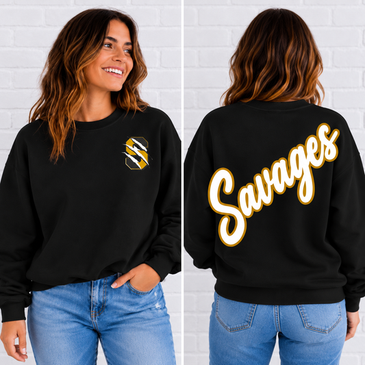 Savannah Savages Script Mascot Sweatshirt