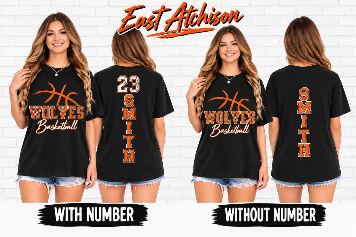 East Atchison Wolves Personalized Basketball