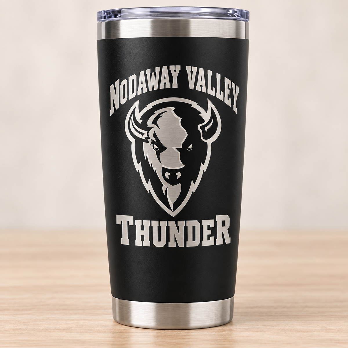 Laser Engraved School Tumbler — 20 oz Black | Launch Pre-Order