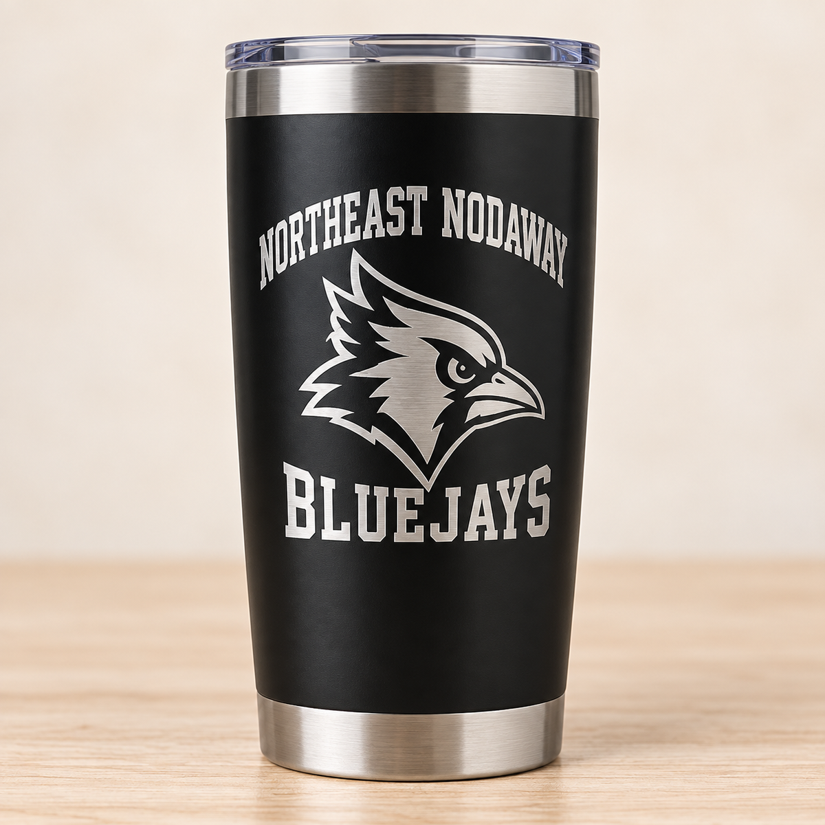 Laser Engraved School Tumbler — 20 oz Black | Launch Pre-Order
