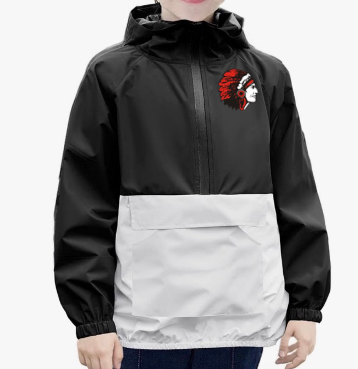 Youth Windbreaker (Black/White) — Fairfax R-3 Fundraiser