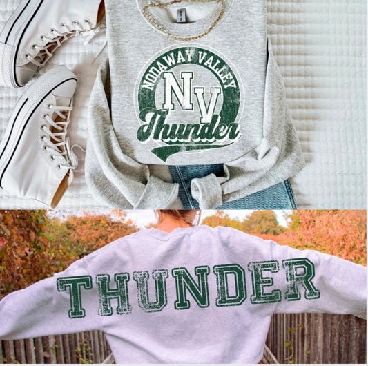 Nodaway Valley Thunder with BACK LETTERING