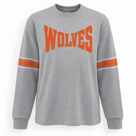 East Atchison Wolves Heavyweight Vintage Stripe Jersey