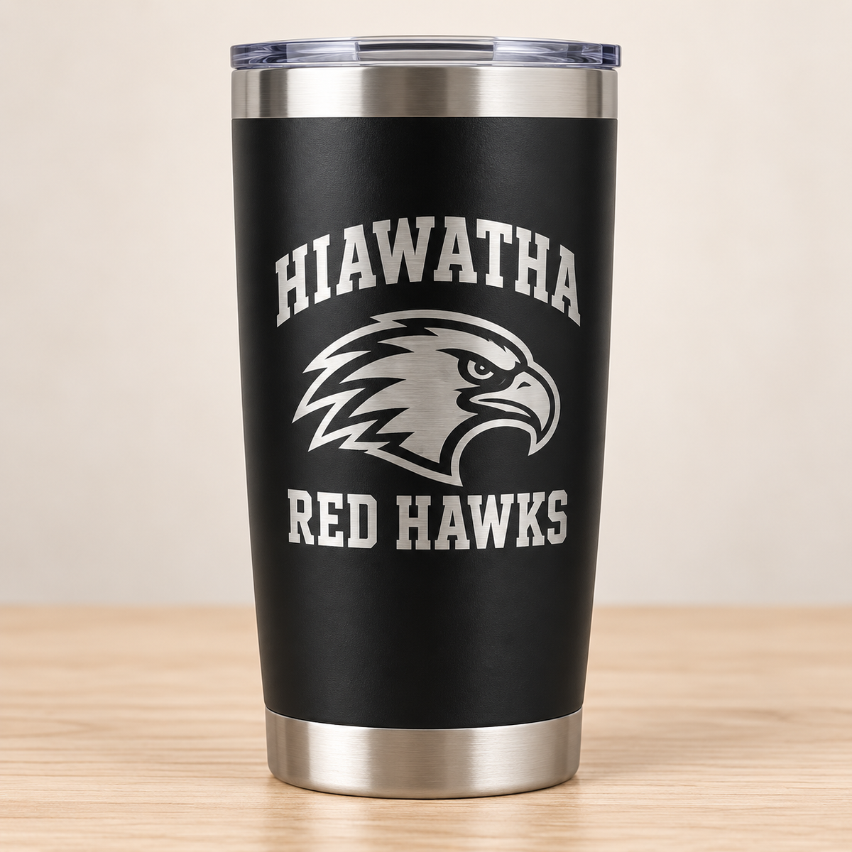 Laser Engraved School Tumbler — 20 oz Black | Launch Pre-Order