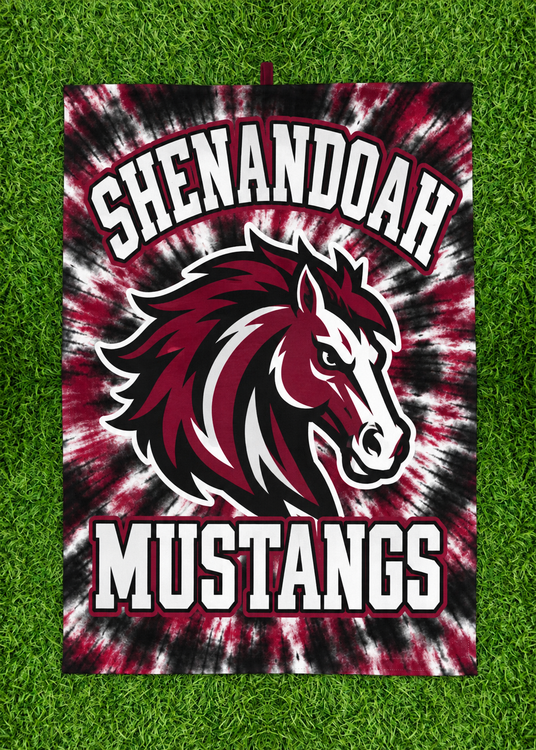 Shenandoah Mustangs minky blanket design