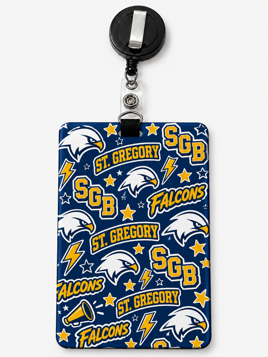 St. Gregory's Falcons ID Badge Holder