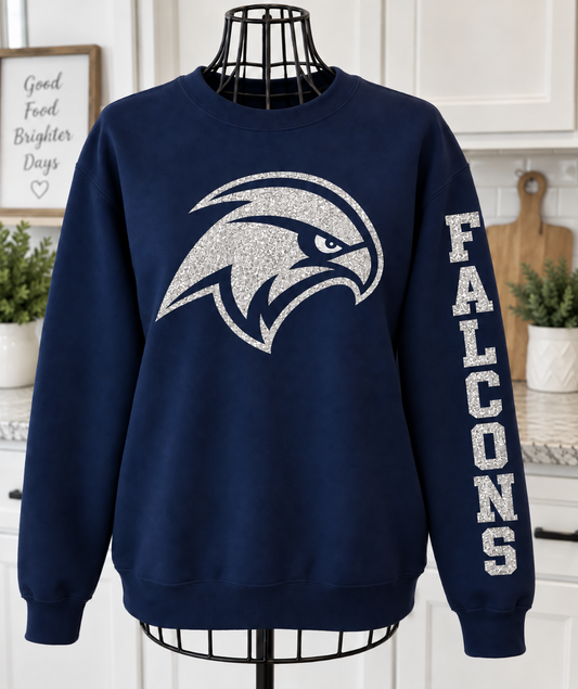 St. Gregory's Falcons Glitter Mascot Crew