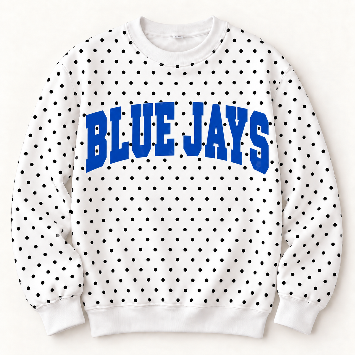 Rock Port Blue Jays Sideline Polka Dot Crew - Pre-Order
