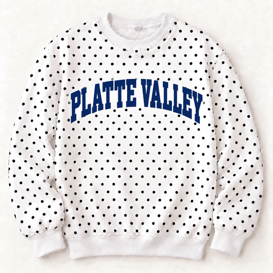 Platte Valley Sideline Polka Dot Crew - Pre-Order