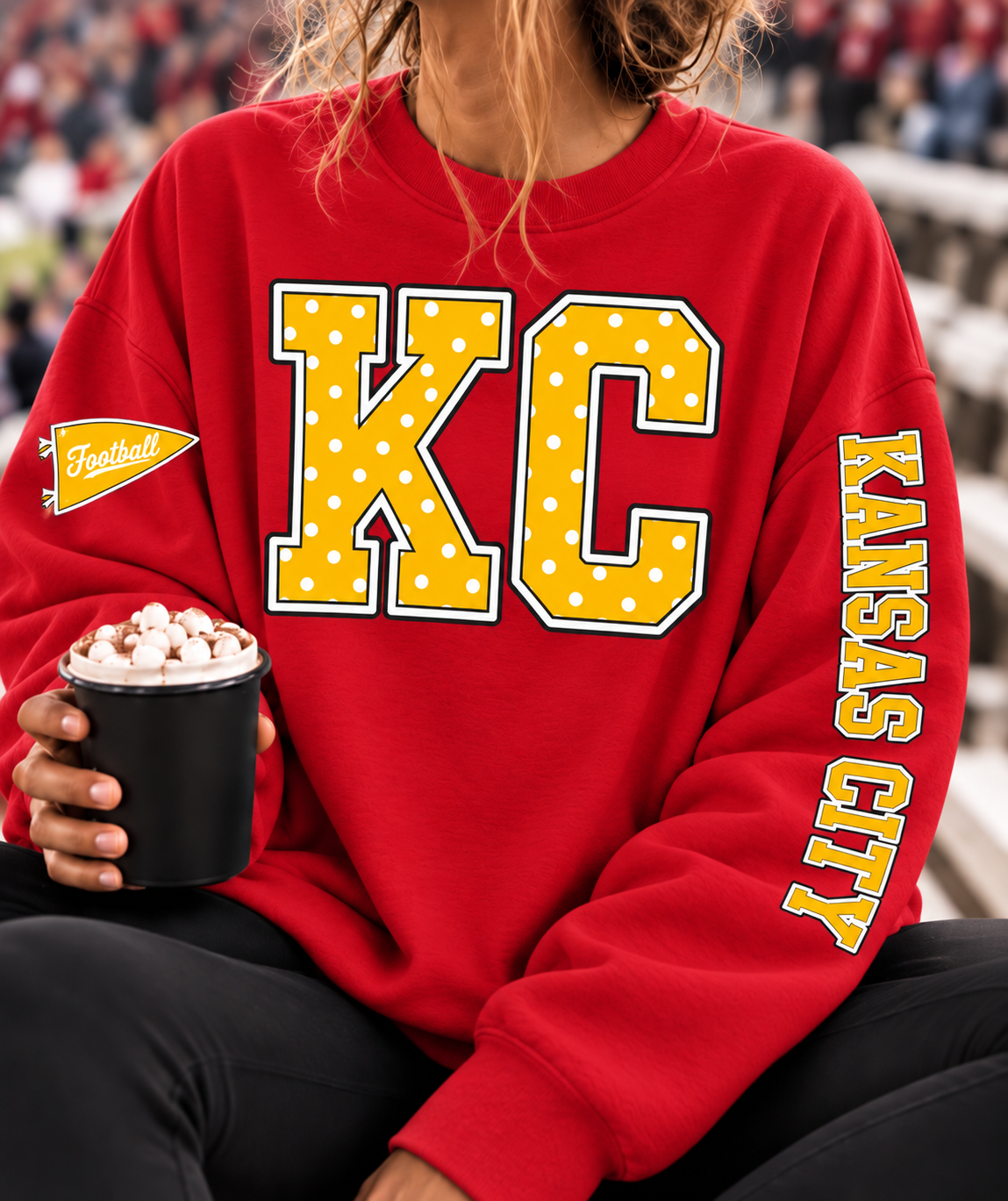Kansas City Polka Dot Crewneck
