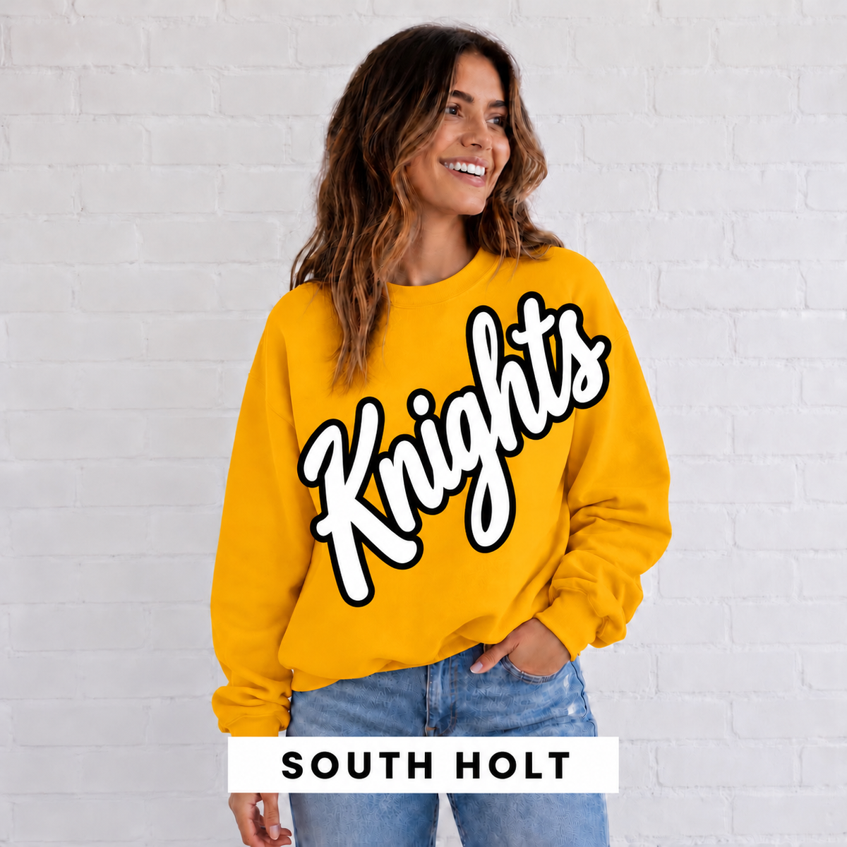 South Holt Knights Script Mascot Sweatshirt