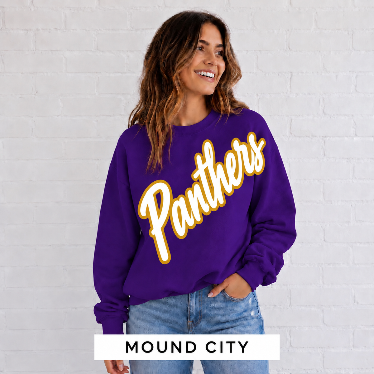 Mound City Panthers Script Mascot Sweatshirt