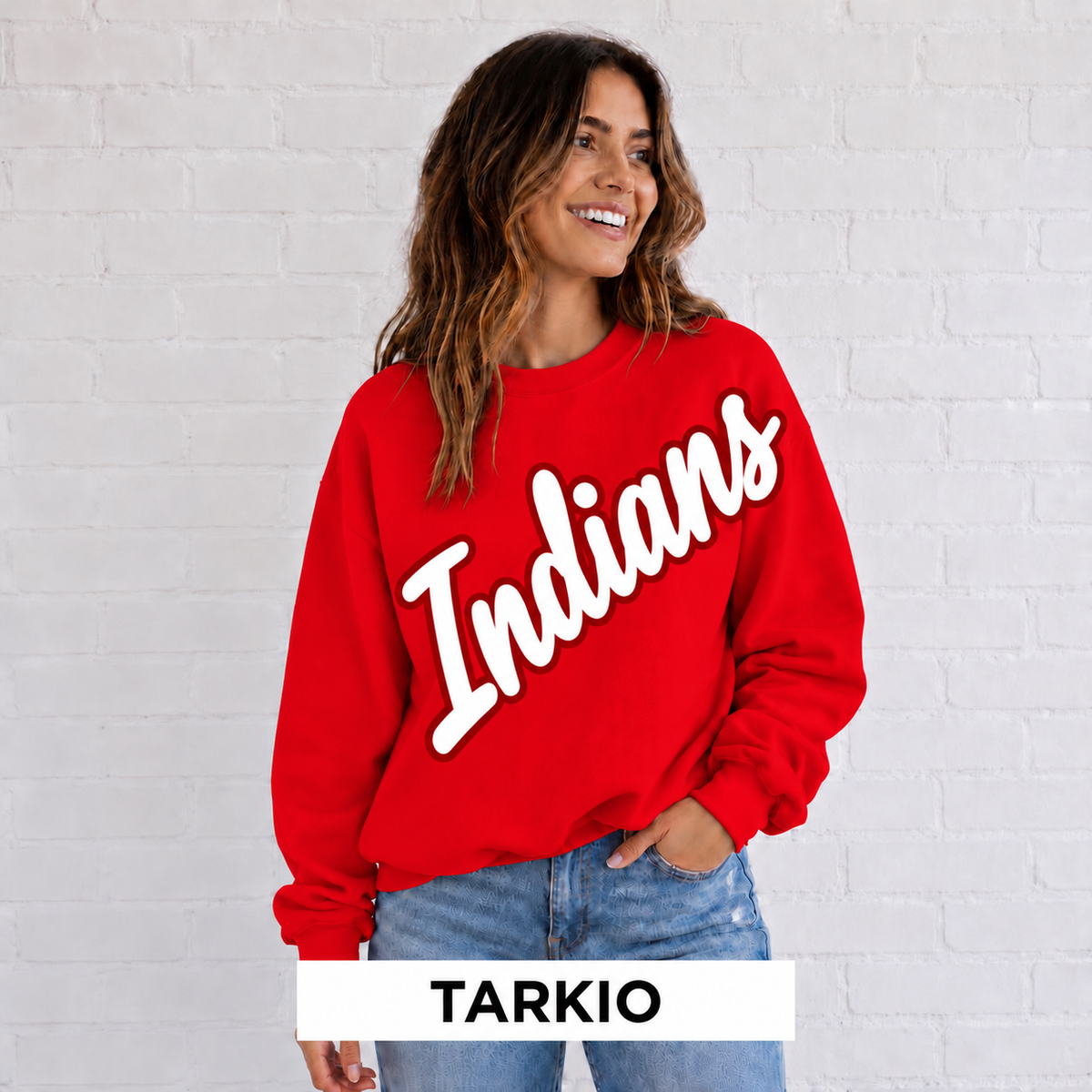 Tarkio Indians Script Mascot Sweatshirt
