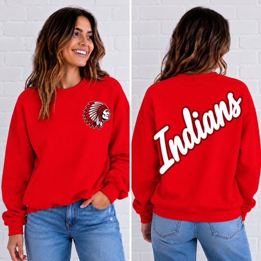 Tarkio Indians Script Mascot Sweatshirt
