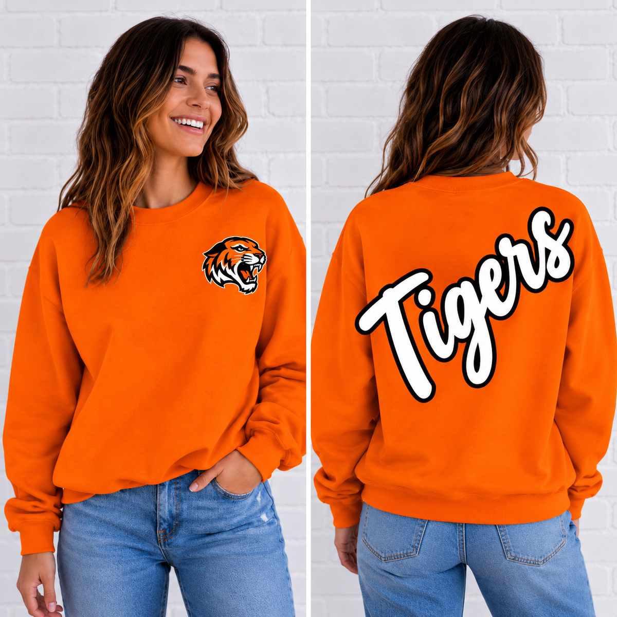 Falls City Tigers Script Mascot Sweatshirt