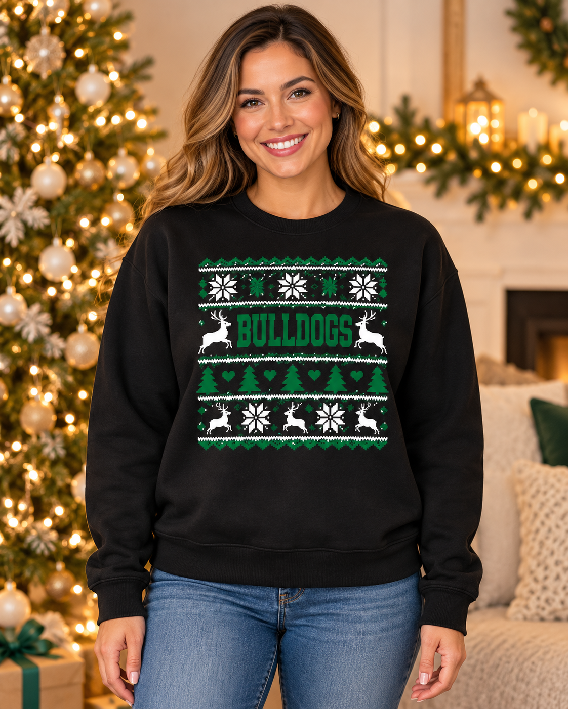 Fairfax Bulldogs Christmas Sweater