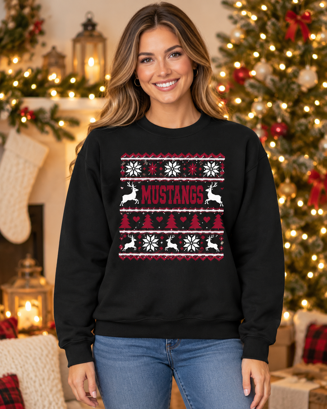 Shenandoah Mustangs Christmas Sweater