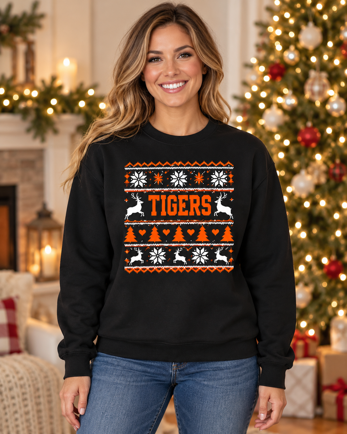 Falls City Tigers Christmas Sweater