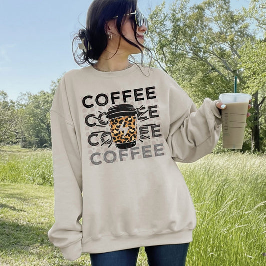 Coffee Repeat Leopard