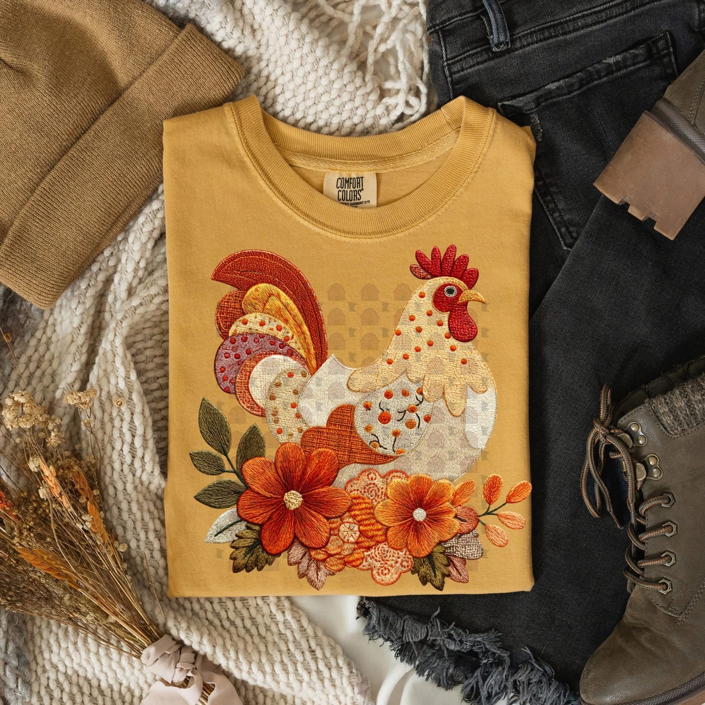 Country Patchwork Rooster