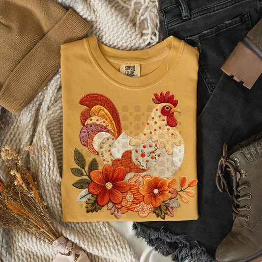 Country Patchwork Rooster