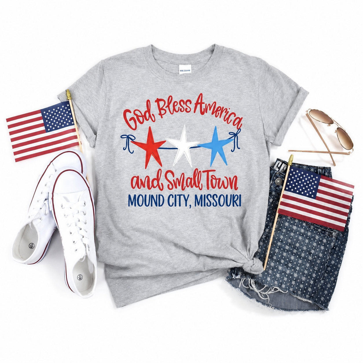 God Bless America & Small Town — Customize your town