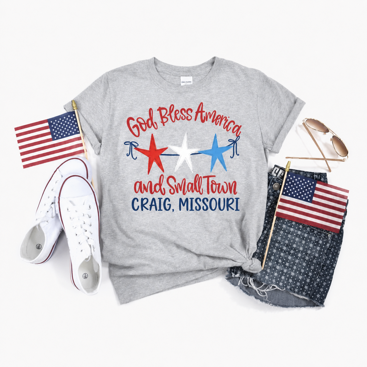 God Bless America & Small Town — Customize your town