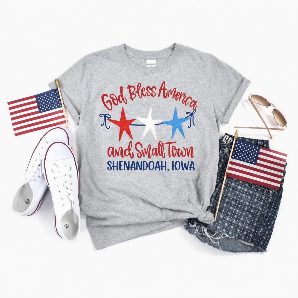 God Bless America & Small Town — Customize your town