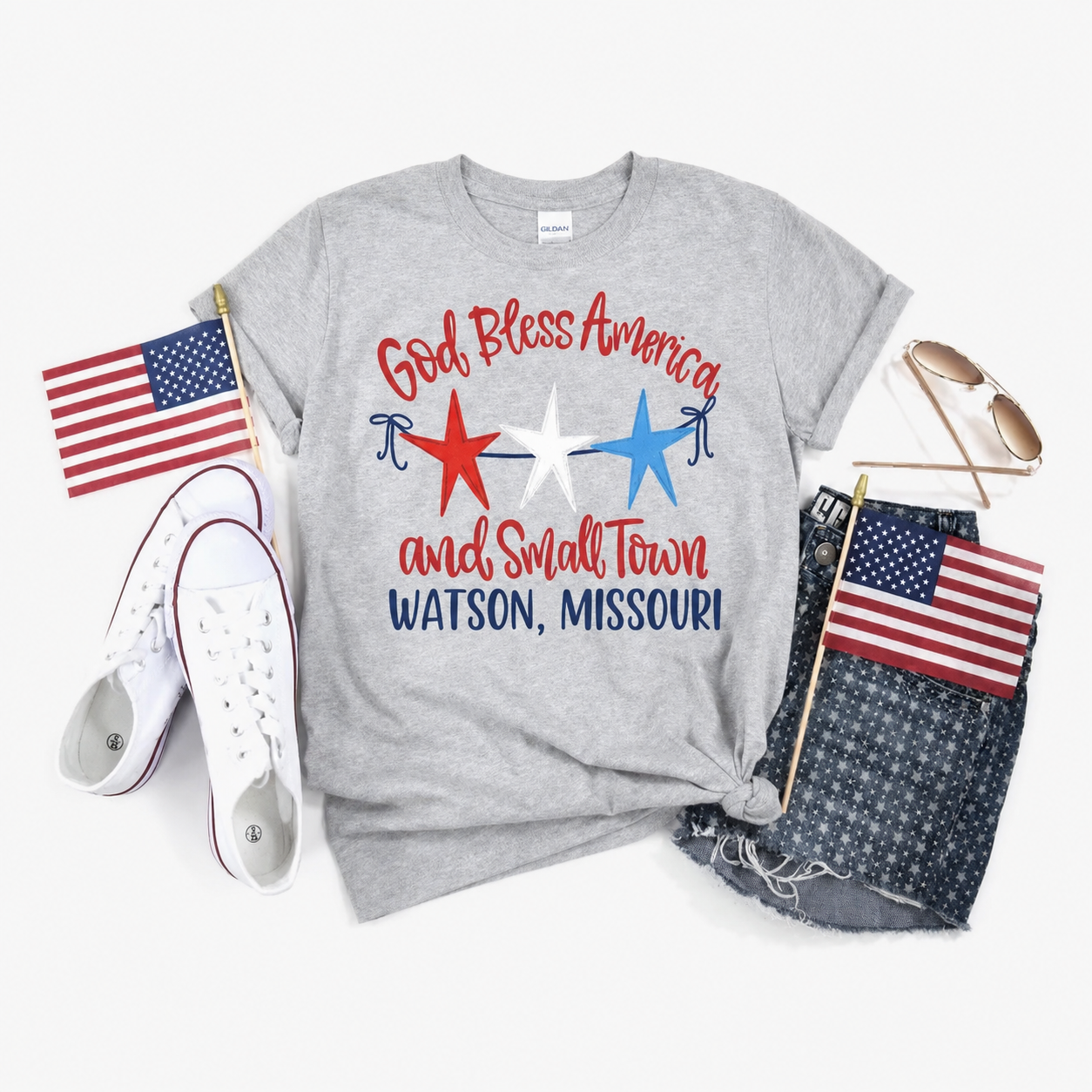 God Bless America & Small Town — Customize your town