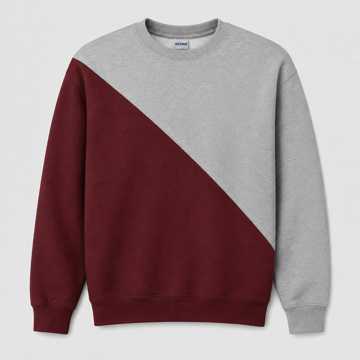 Custom Split Crewneck — Your Mascot, Initials & Team Colors
