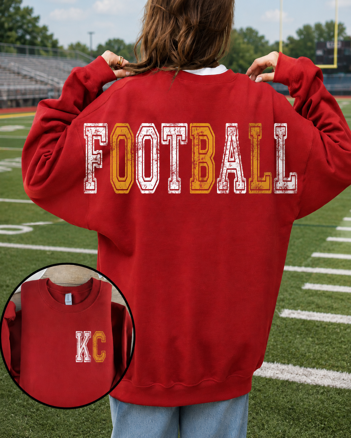 KC Football Crewneck Sweatshirt