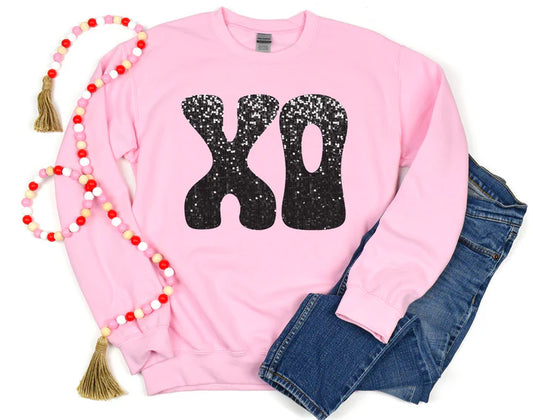 XO Faux Glitter