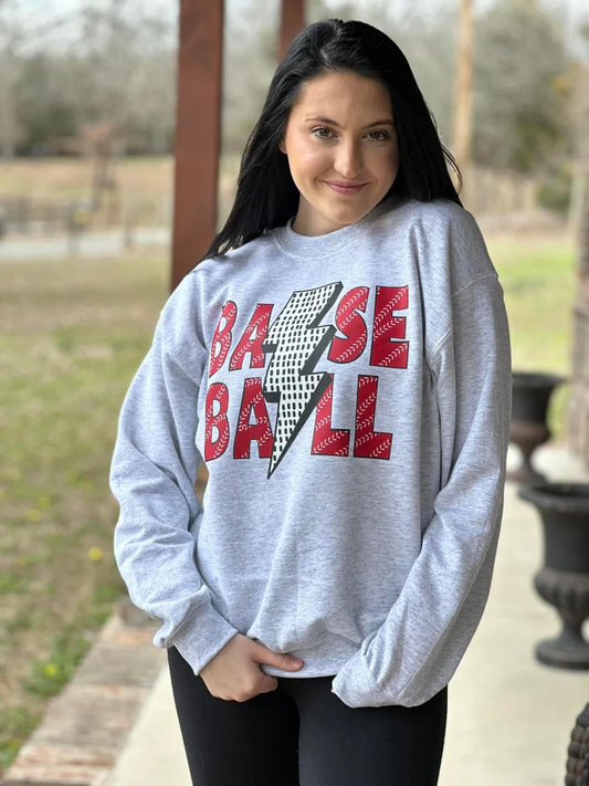 Baseball Lightening Bolt