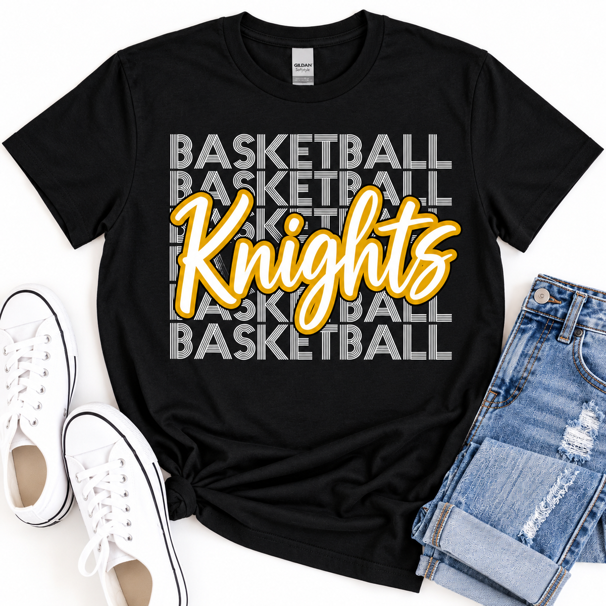 South Holt Knights Stacked Basketball