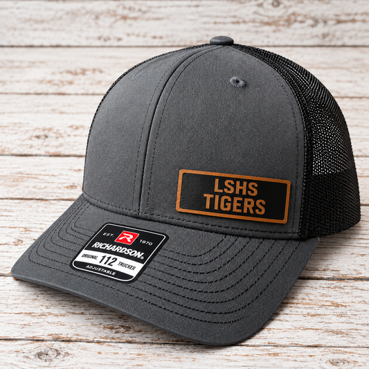 LSHS Tigers Leather Patch Hat