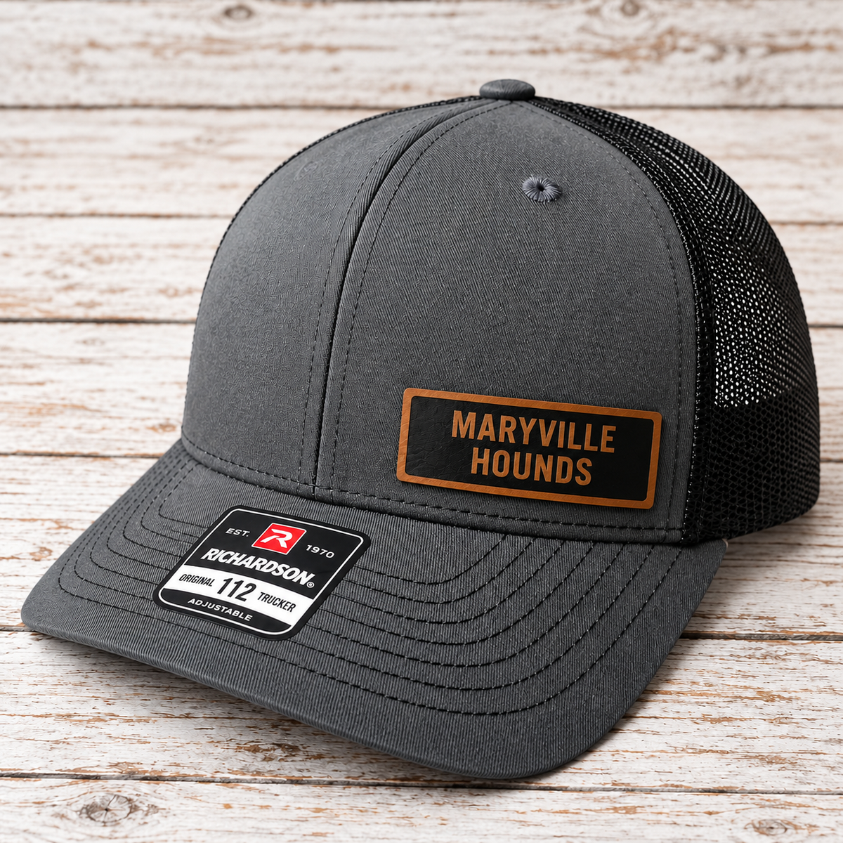 Maryville Spoofhounds Leather Patch Hat