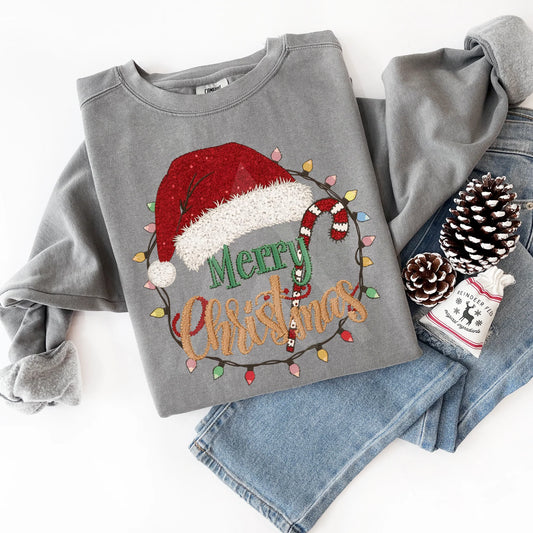 Merry Christmas Embroidery Hat