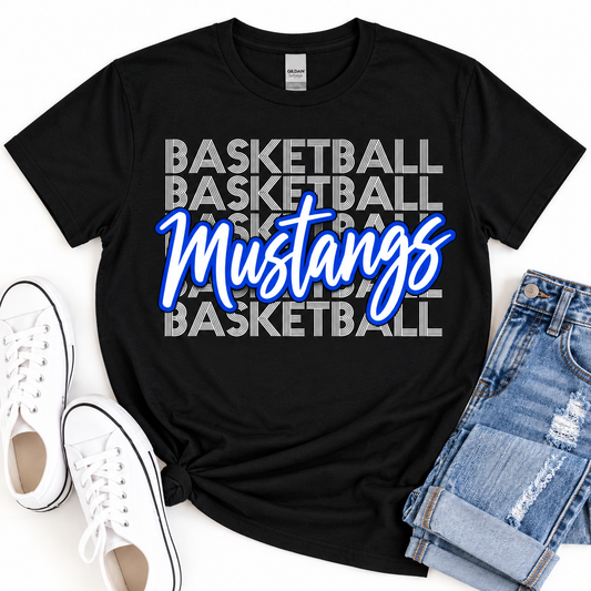 North Nodaway Mustangs Stacked Basketball