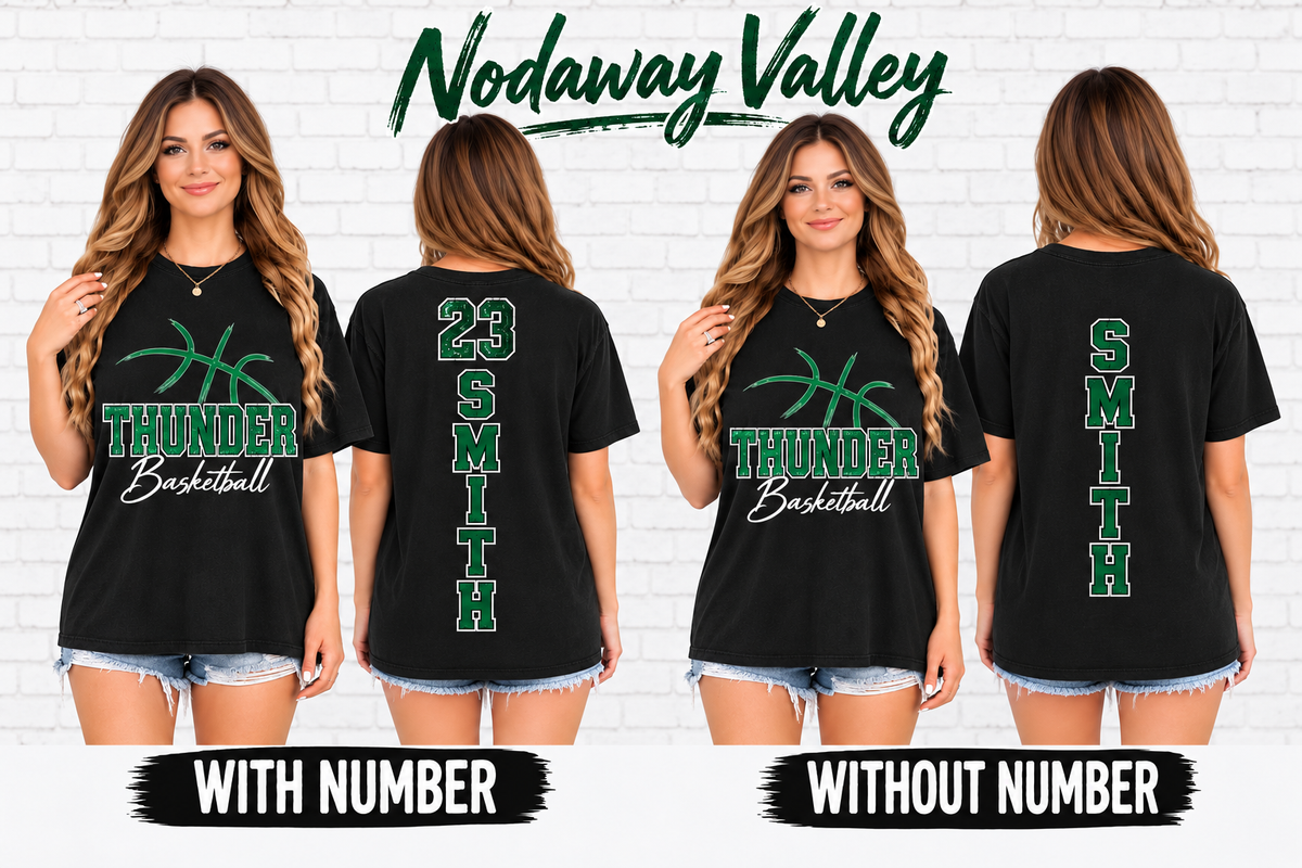 Nodaway Valley Thunder Personalized Basketball