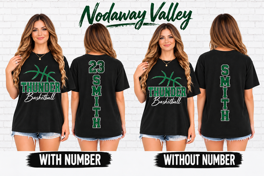 Nodaway Valley Thunder Personalized Basketball