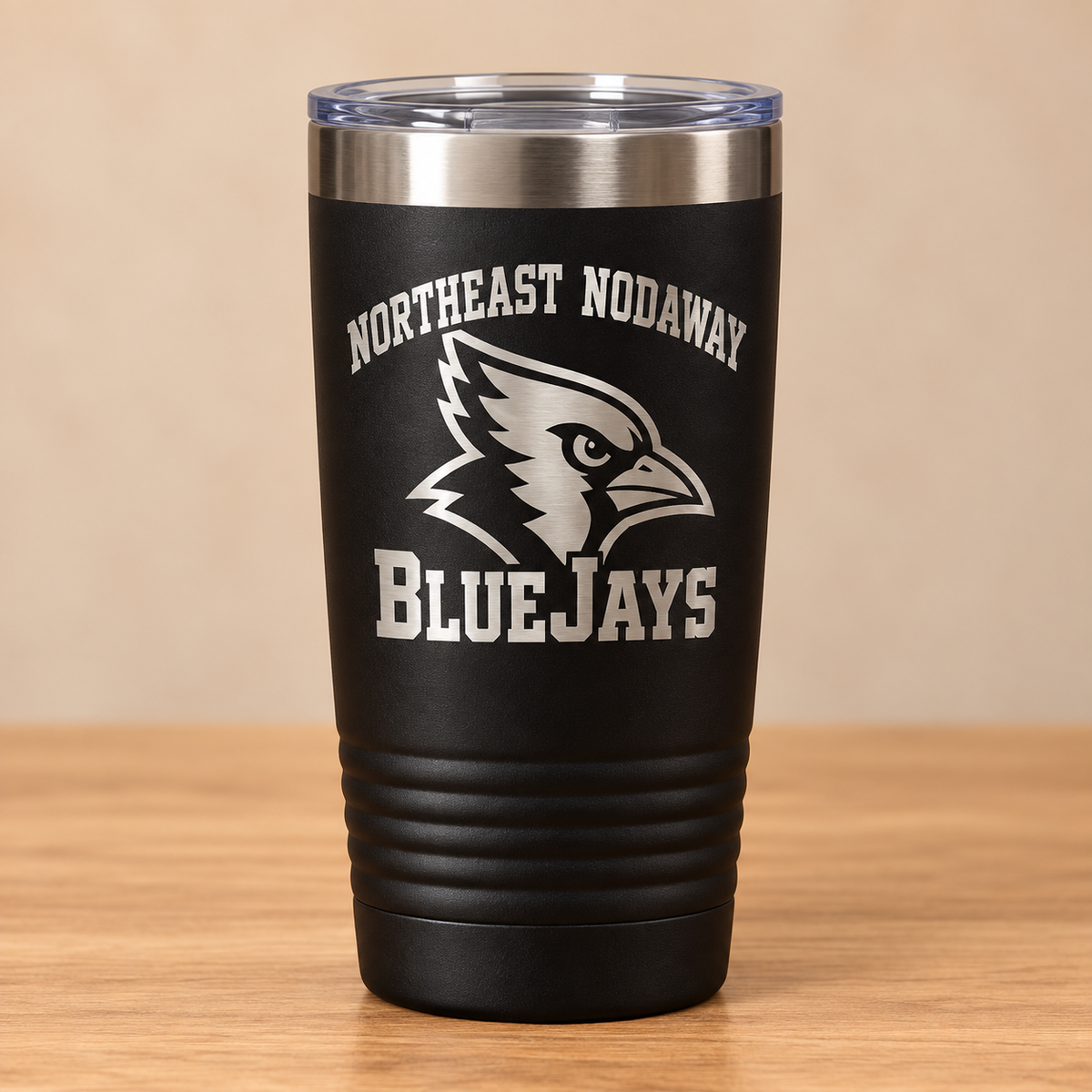 Laser Engraved School Tumbler — 20 oz Black | Launch Pre-Order