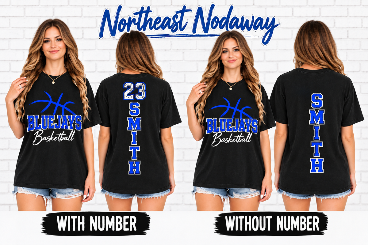 Youth Northeast Nodaway Blue Jays Personalized Basketball
