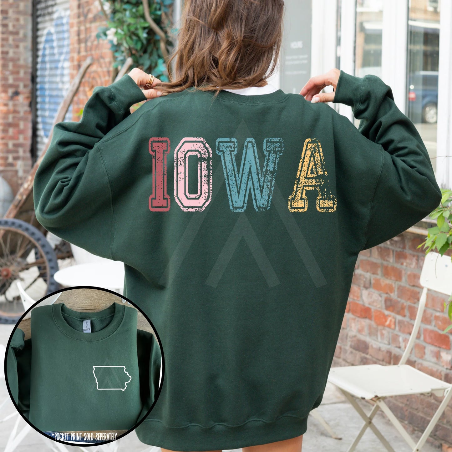 Vintage States with Back Lettering