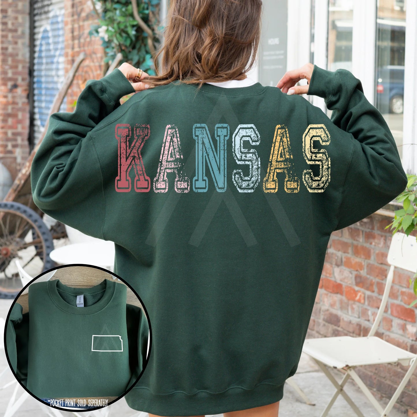 Vintage States with Back Lettering