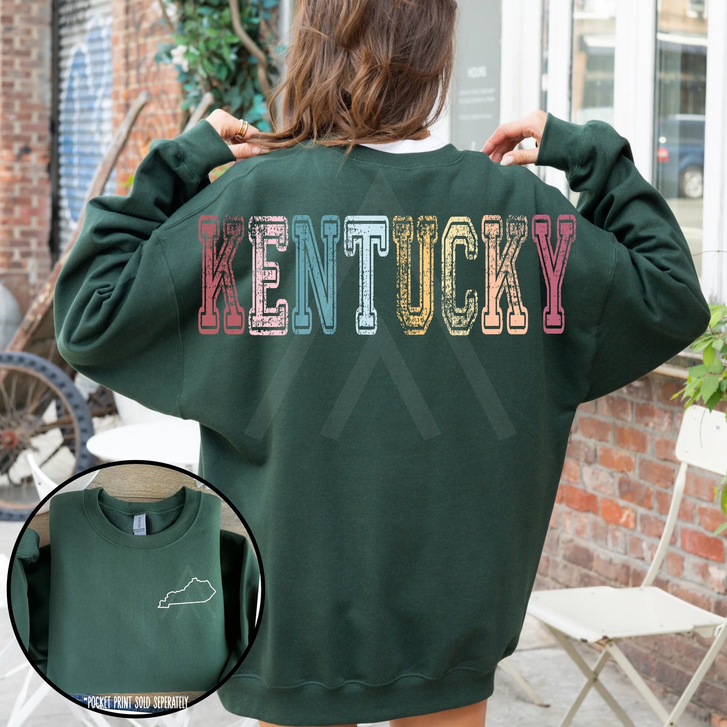 Vintage States with Back Lettering