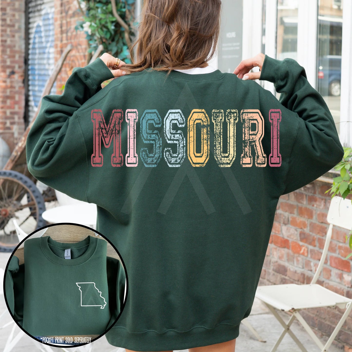 Vintage States with Back Lettering