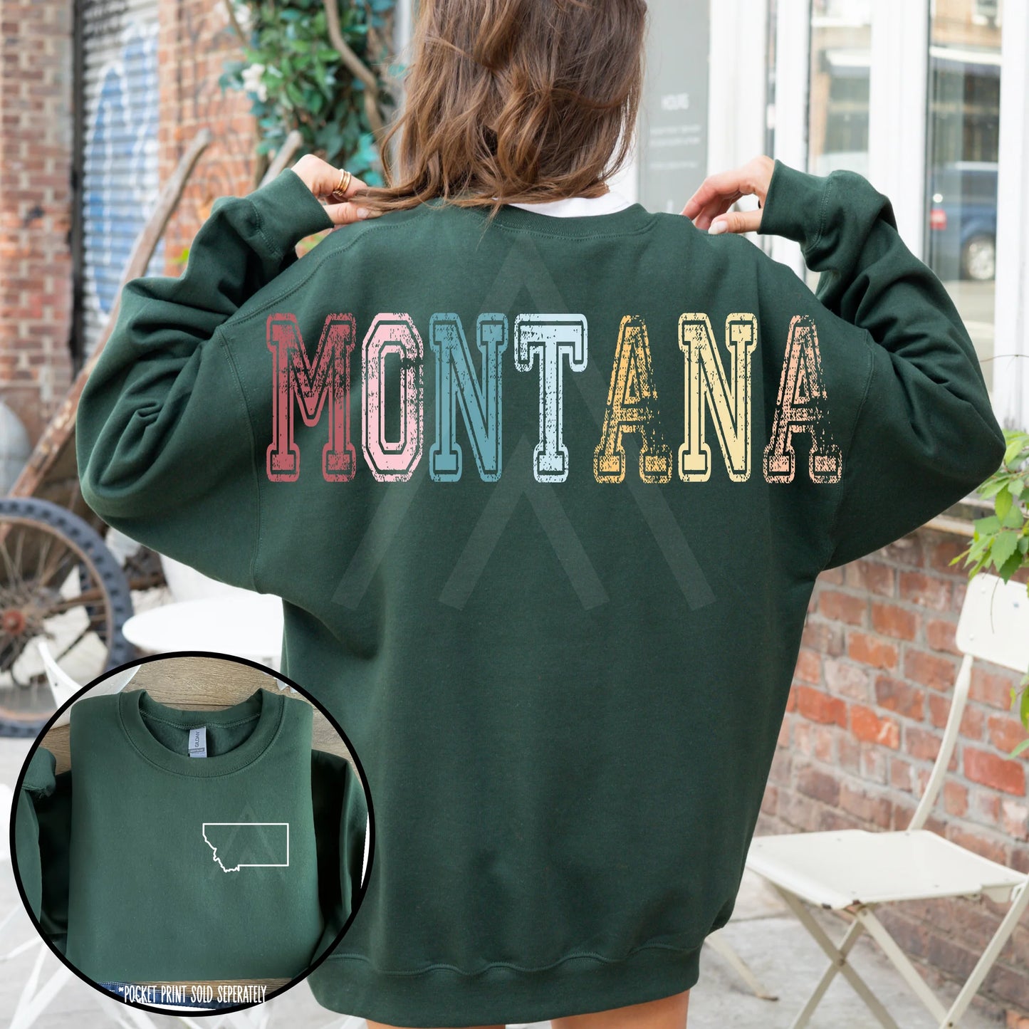 Vintage States with Back Lettering
