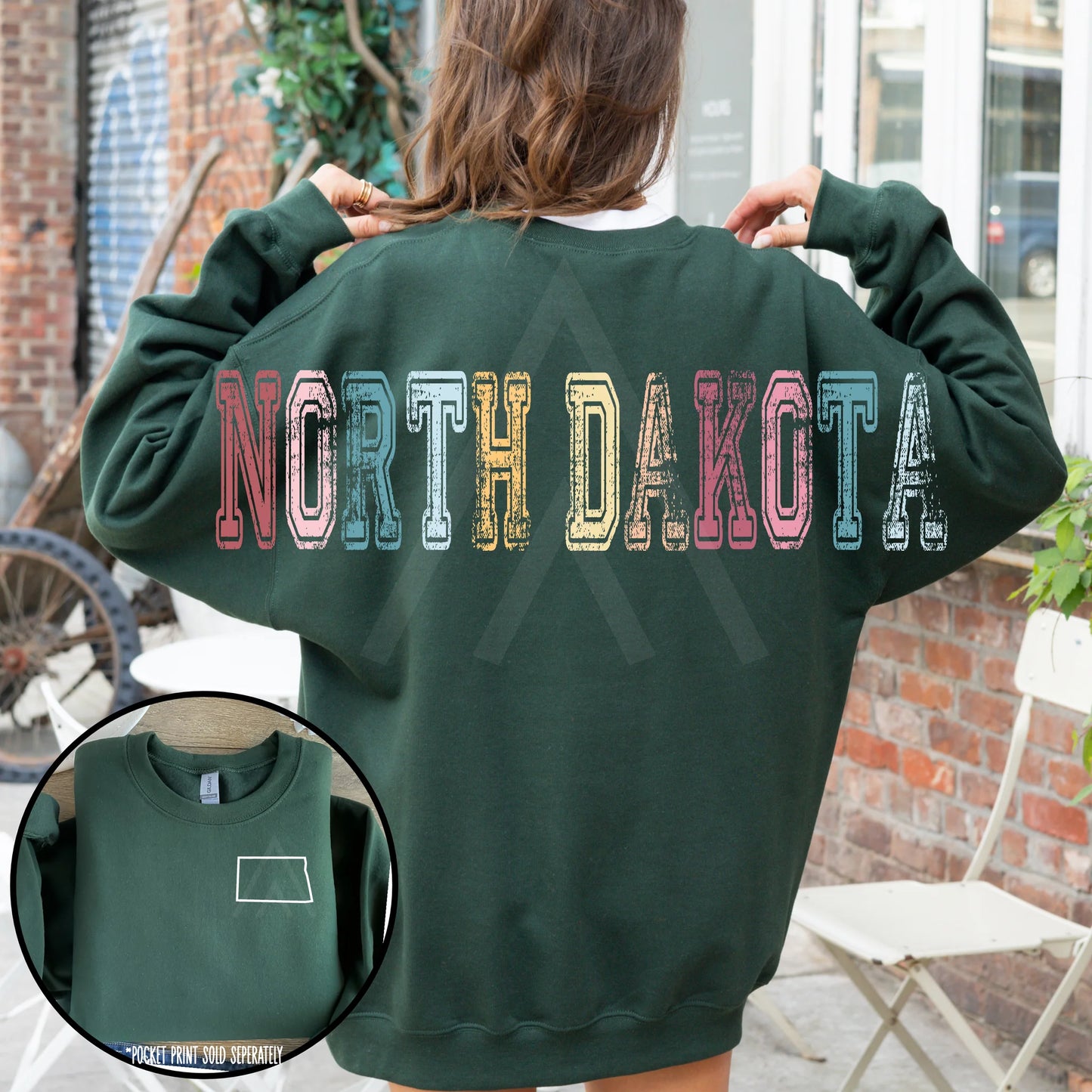 Vintage States with Back Lettering